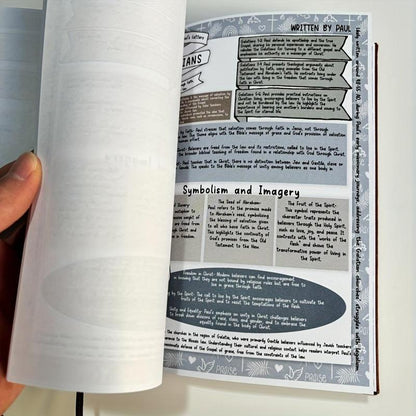 📖 66-page Bible Study Guide, Daily Devotional Journal Strengthens Faith