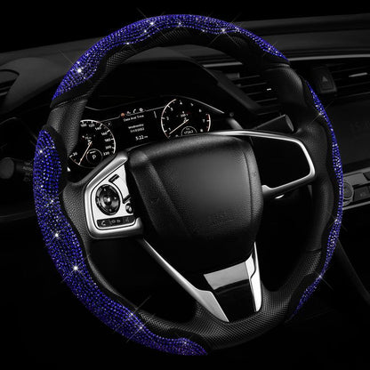 🚗 Queen's Land Diamond Bling Steering Wheel Cover