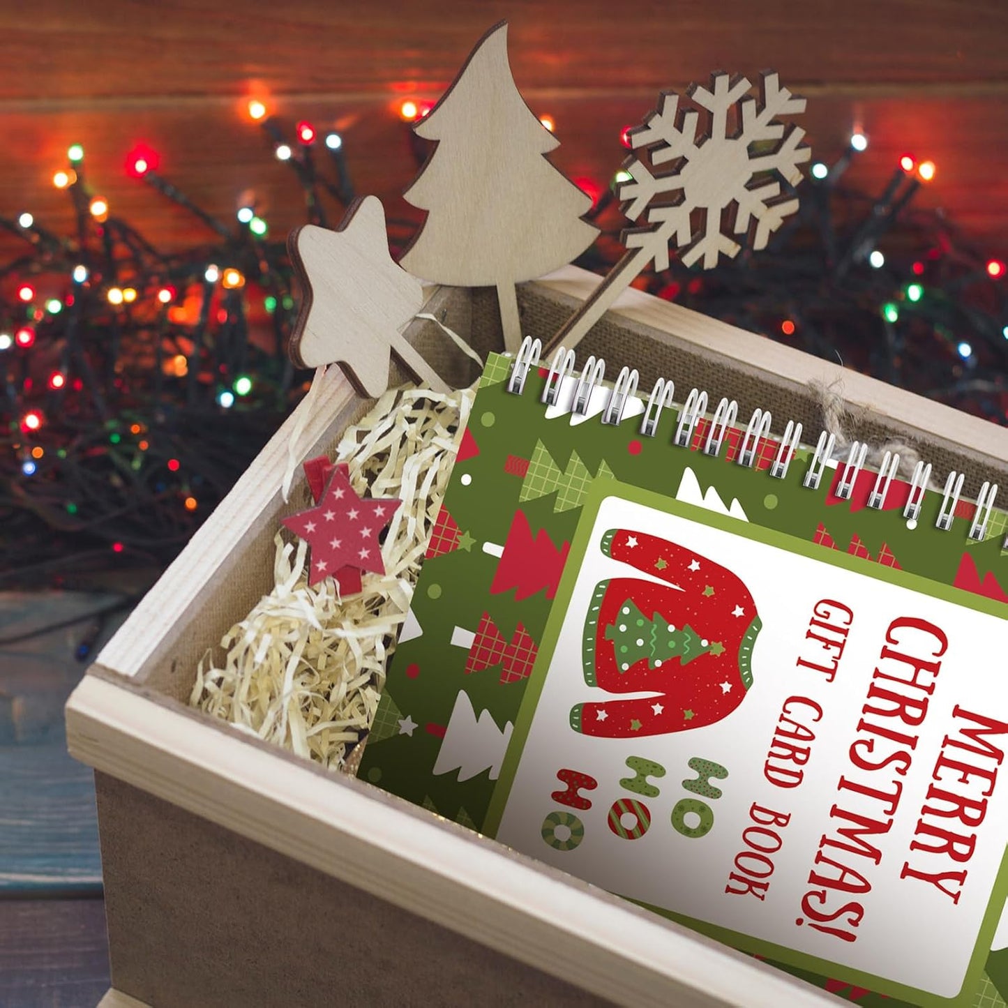 🎁🎅🏼MERRY CHRISTMAS! GIFT CARD BOOK📚Hardcover & Durability Line (♻️Free PDF Included!)