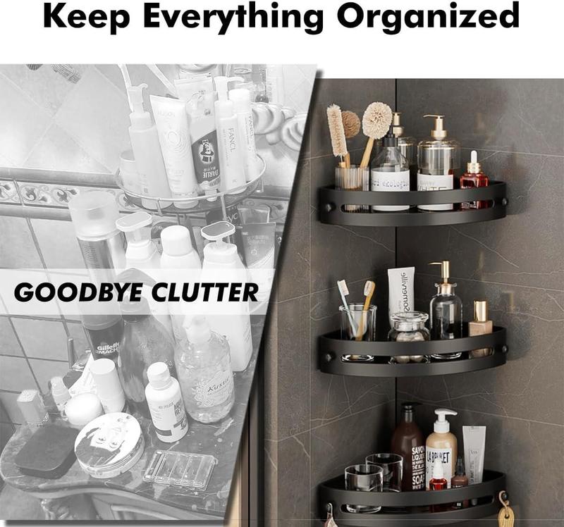 ⏰Final 6-hour Preferential Deal✨ 3-Tier Corner Shelves Shower Storage Rack