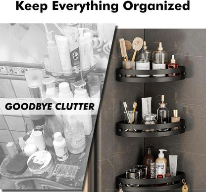 ⏰Final 6-hour Preferential Deal✨ 3-Tier Corner Shelves Shower Storage Rack