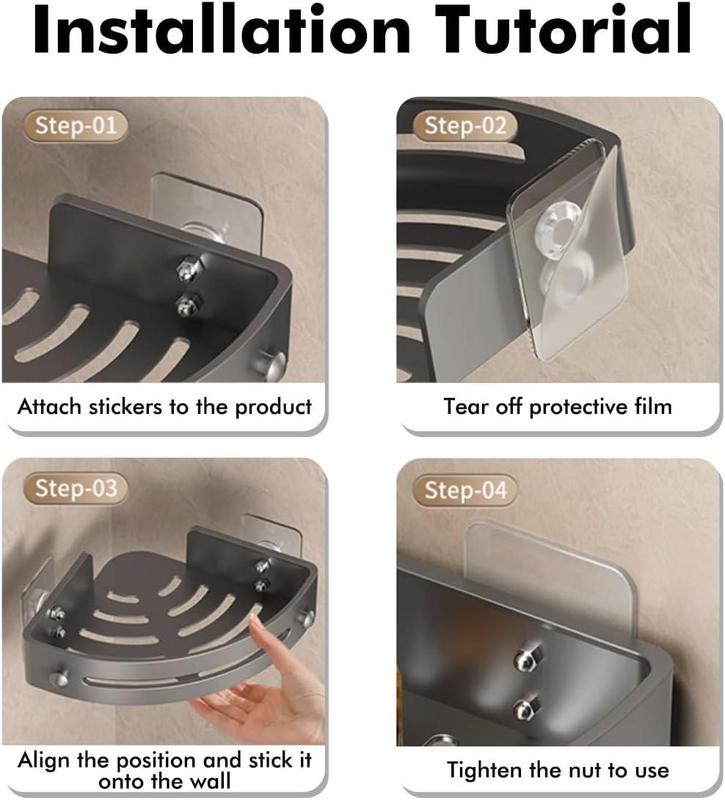 ⏰Final 6-hour Preferential Deal✨ 3-Tier Corner Shelves Shower Storage Rack