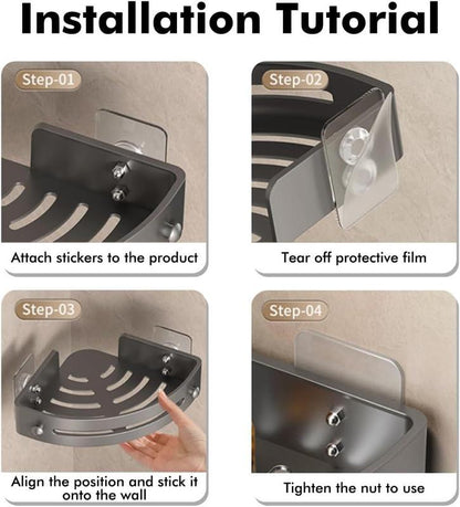 ⏰Final 6-hour Preferential Deal✨ 3-Tier Corner Shelves Shower Storage Rack