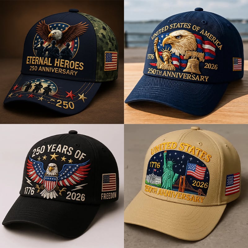 🔥Last Day 50% OFF - Eagle & Liberty – United States 250th Anniversary Hat✨(Breathable & Lightweight Comfort & Unisex Fit)