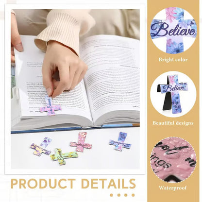 🔥LAST DAY BUY 2 GET 1 FREE📖16 Pcs Magnetic Cross Bookmarks Gifts for Bible Study, Readers, Teachers, Students🌸✝️
