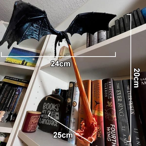 🐉 3D Dragon Flame Book Nook