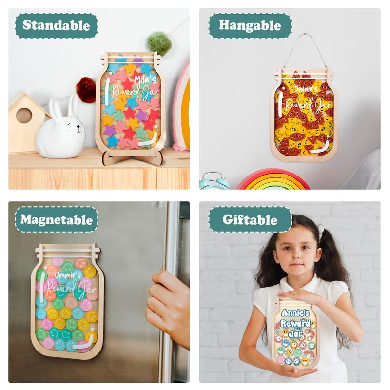 Magnetic Reward Jar with 25 Tokens