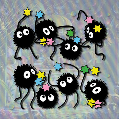 🧚 Cute Black Ball Magic Glass Sticker